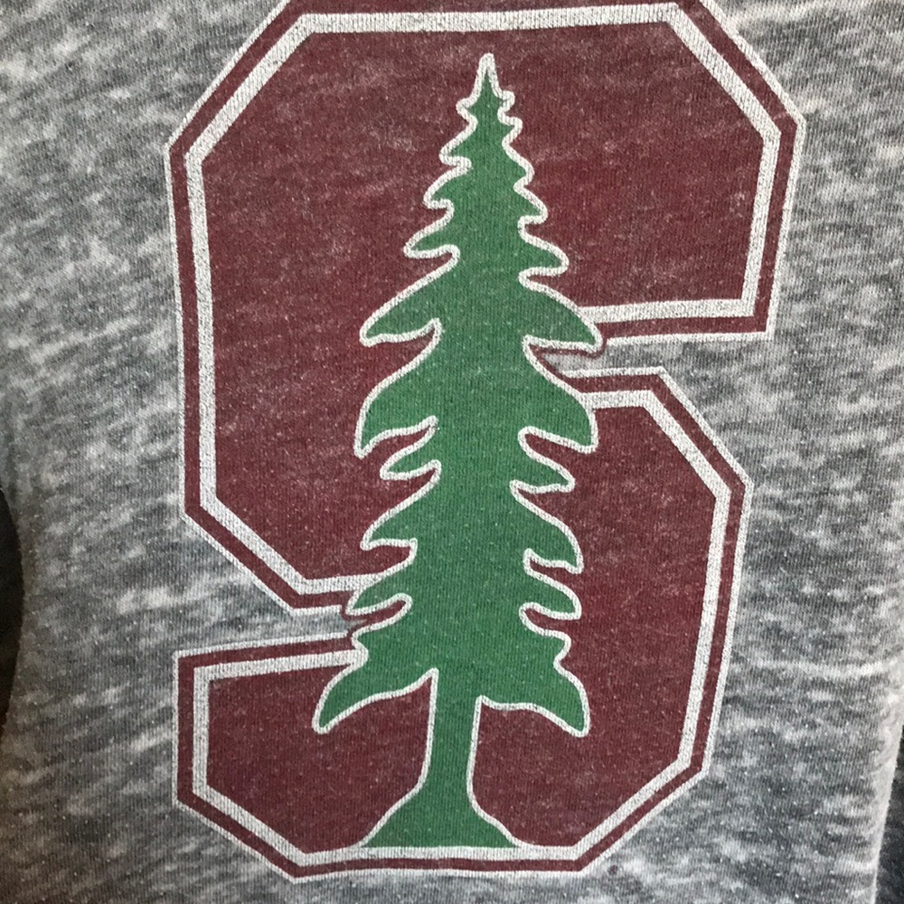 Stanford University supersoft lightweight heather distressed pullover hoodie
